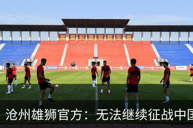 沧州雄狮官方：无法继续征战中国足球职业联赛